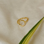 Golden Bubble finger ring