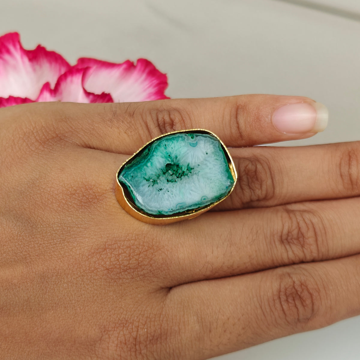 Agate Statement Ring