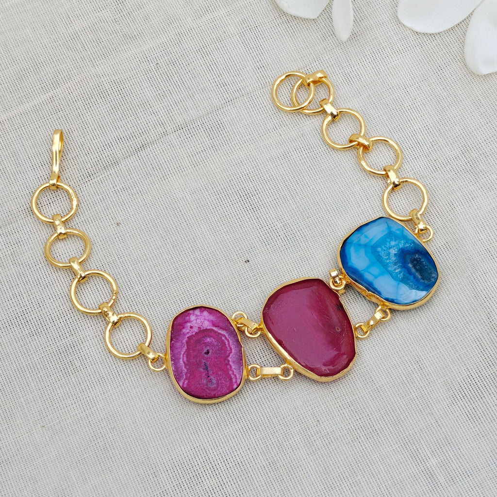Agate Candy Crush Stone Bracelet