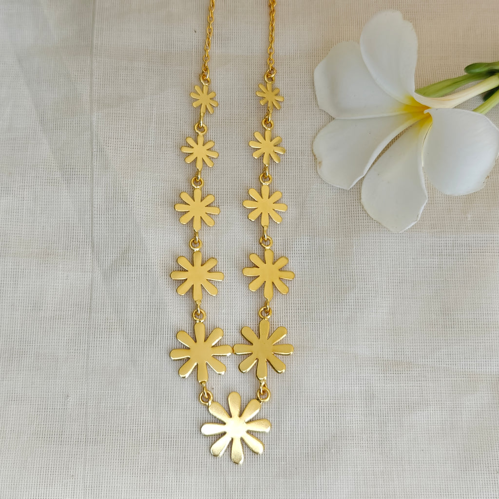 Golden Floral Princess necklace