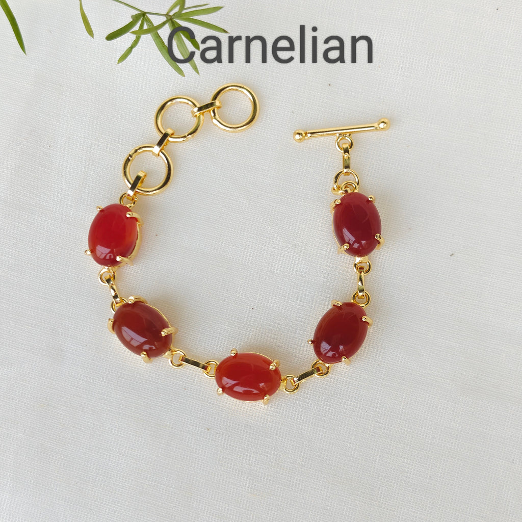 Natural tumble stones bracelet
