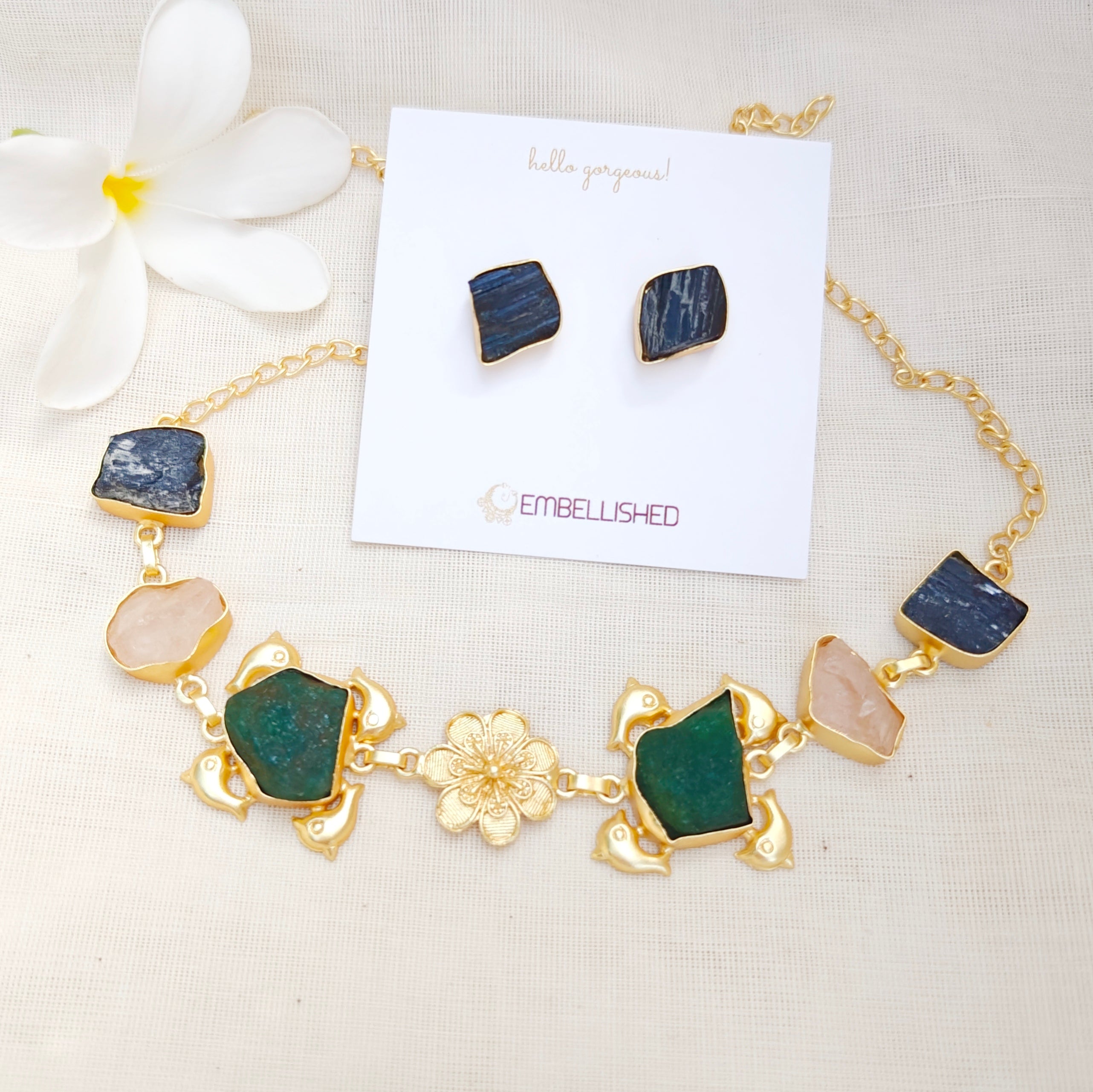 Raw Crystal Floral Dream Set