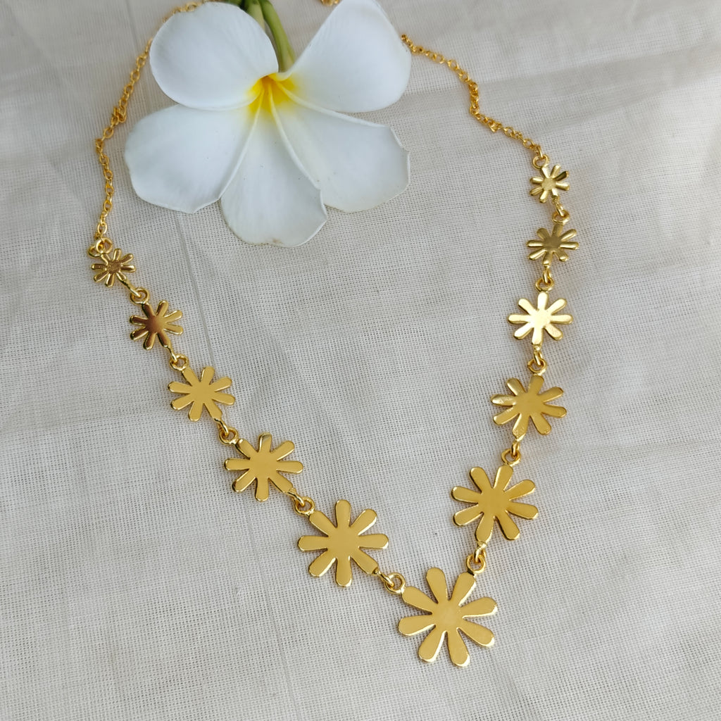 Golden Floral Princess necklace