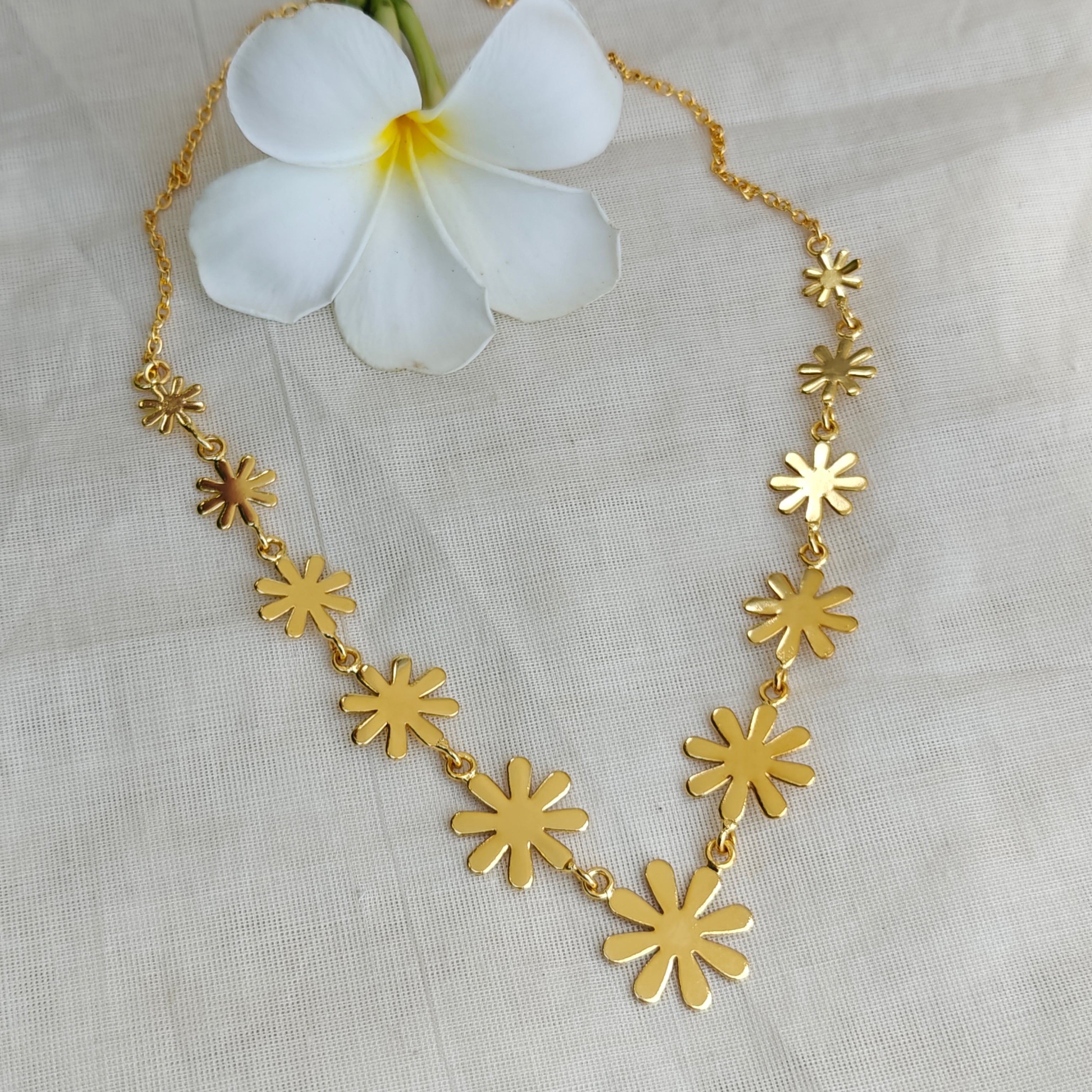 Golden Floral Princess necklace