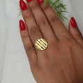 Golden Hour Disc Ring