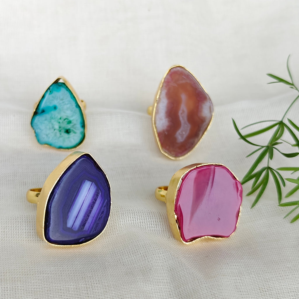 Agate Statement Ring