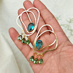 Golden Wave Statement earrings