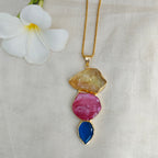 Gemstone Trio Pendant Chain