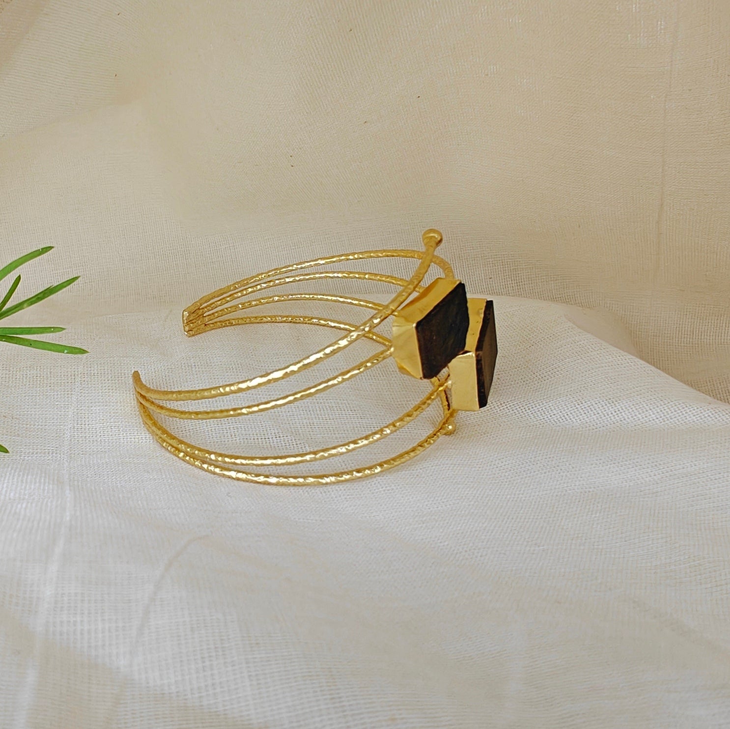 Raw Earth Spiral Cuff