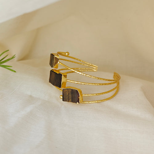 Raw Earth Spiral Cuff