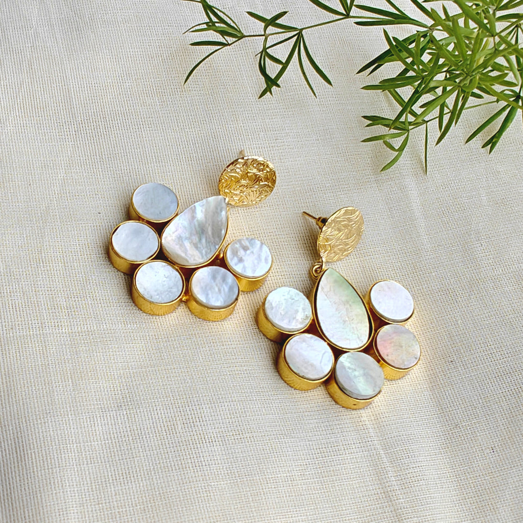 Pearl Halo Drop Earrings