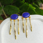 Indigo Pop Raindrop Earrings