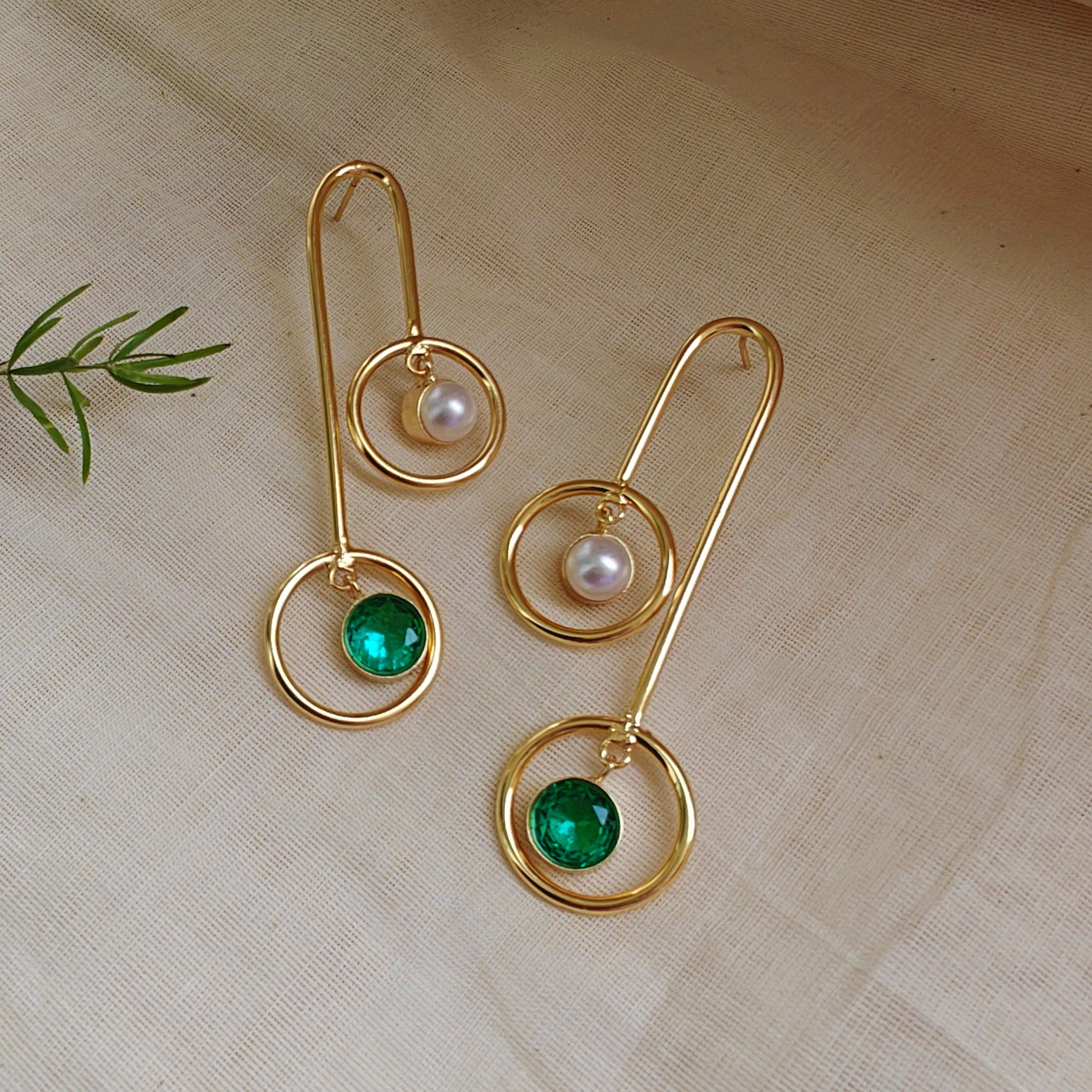 Dual Drop Pendulum Earrings