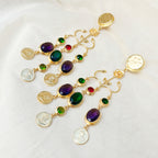 Regal Garden Statement Chandelier Earrings
