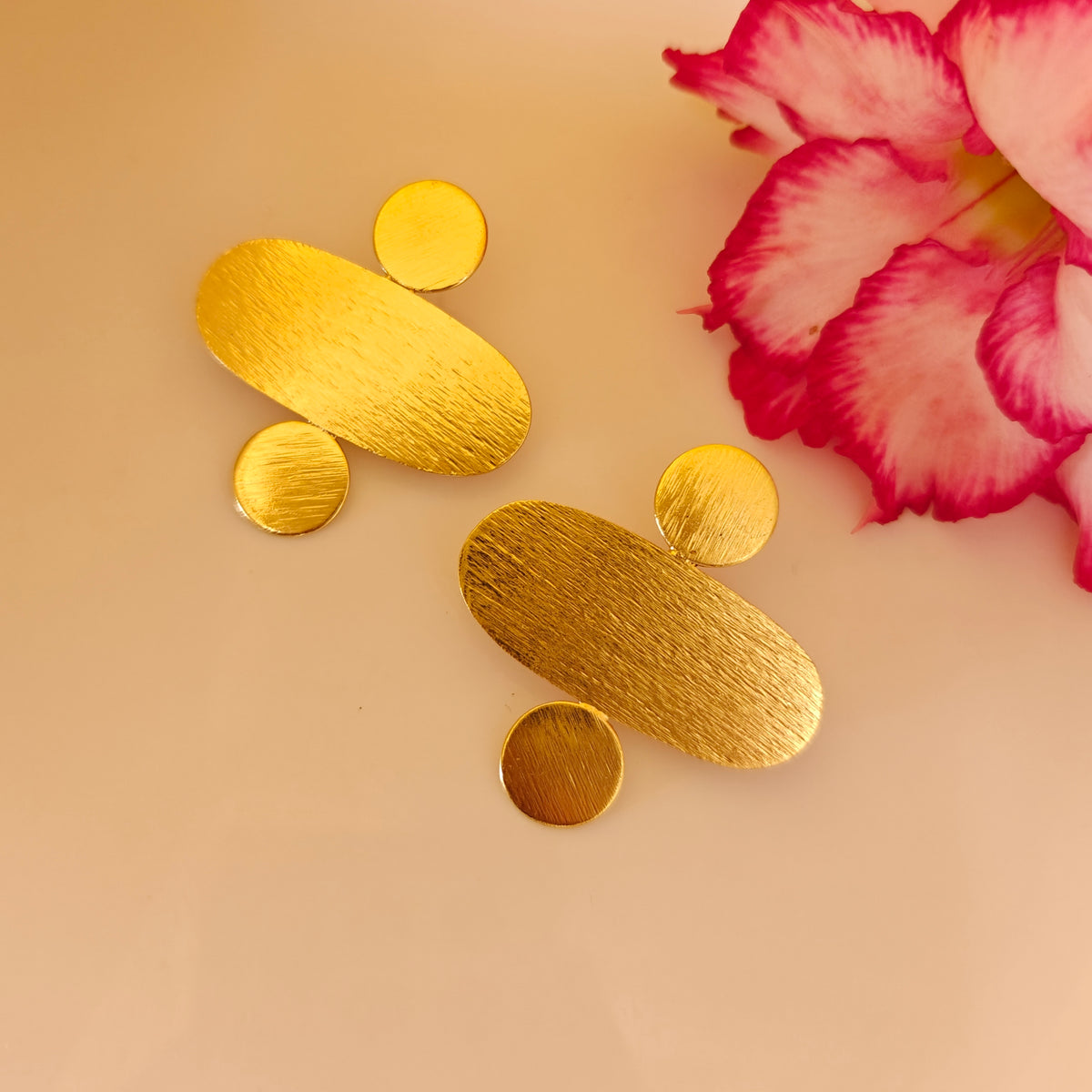 Eclipse Gold Statement Earrings