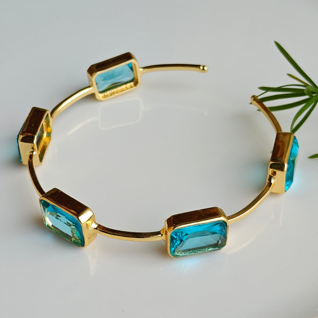 Cyan Radiance Bangle