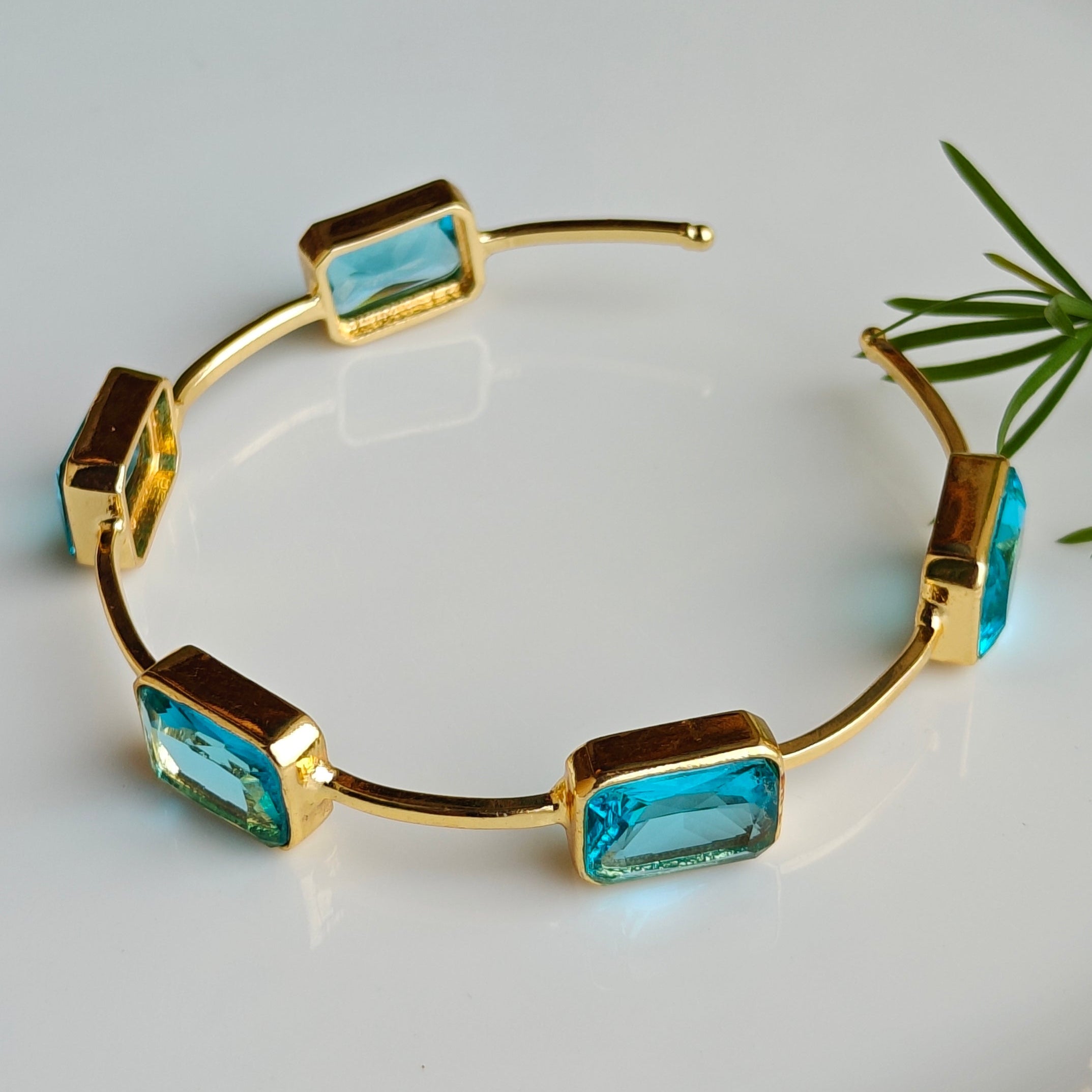 Cyan Radiance Bangle