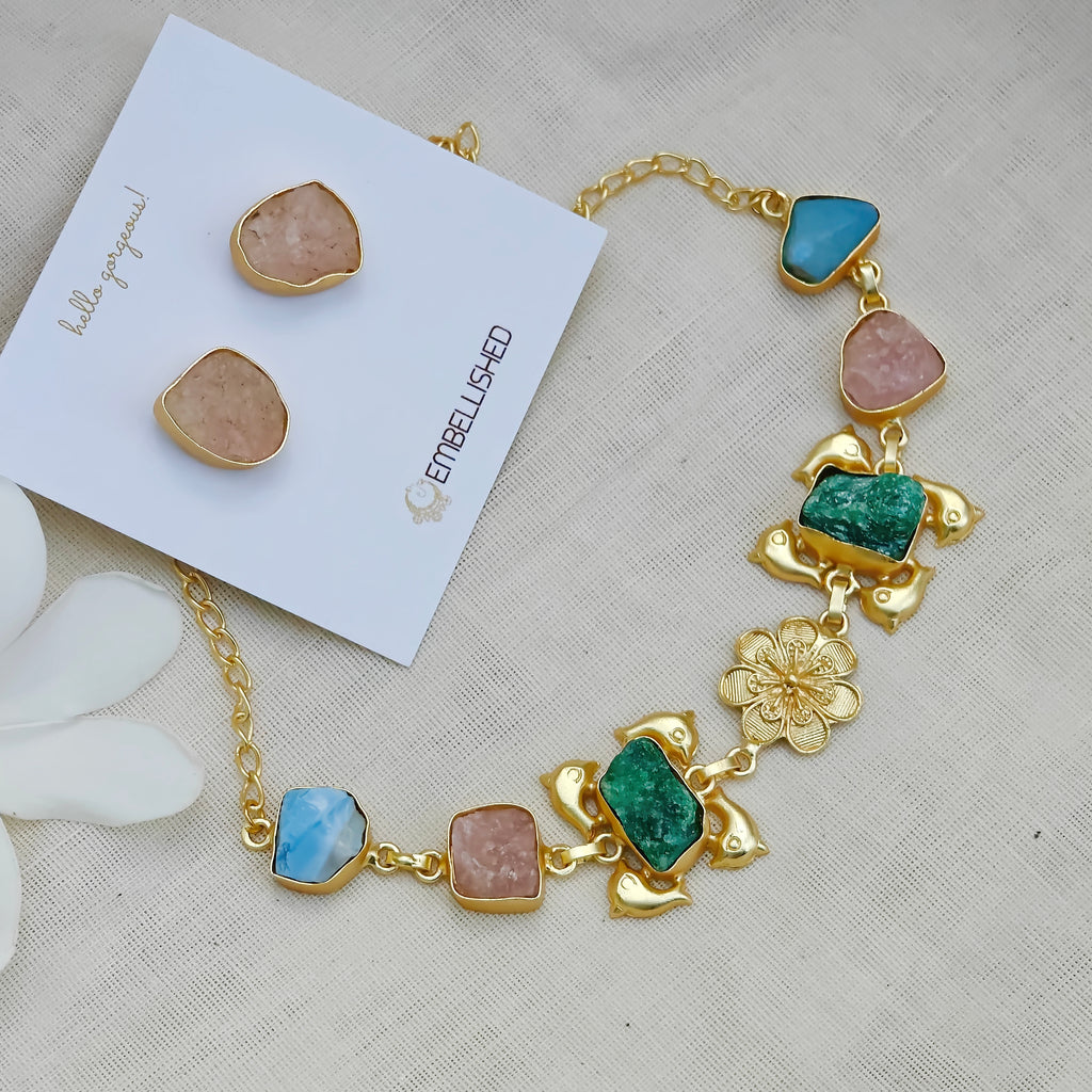 Raw Crystal Floral Dream Set