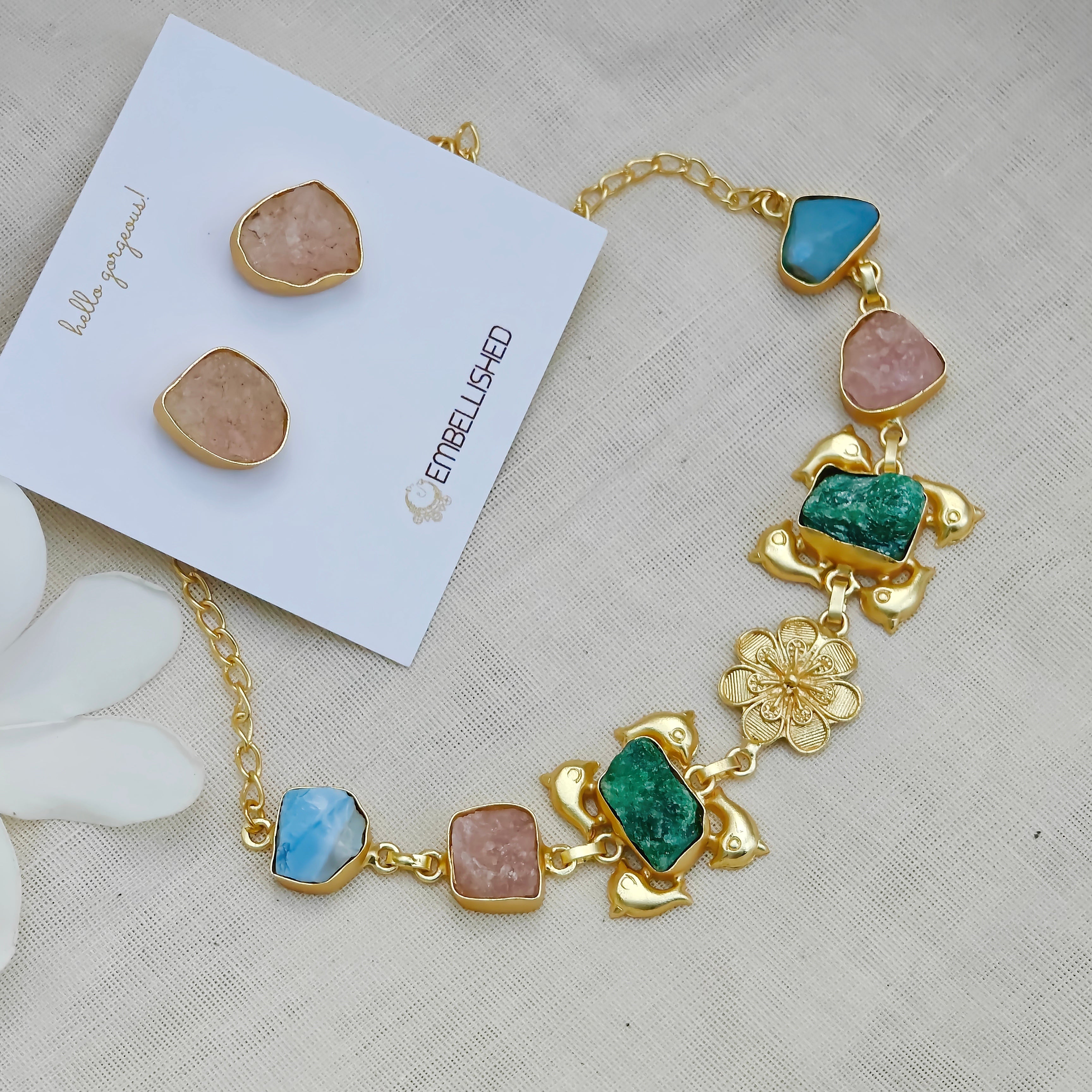 Raw Crystal Floral Dream Set