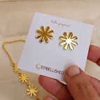 Golden Floral Princess necklace set