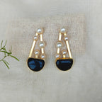 Abstract Melody drop earrings