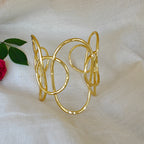 Golden Orbit Statement Cuff