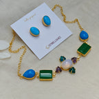 Dainty Boho Choker and Stud set