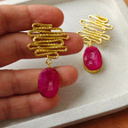 Electric Charm - Whimsy Waves and Bold Drops - pink