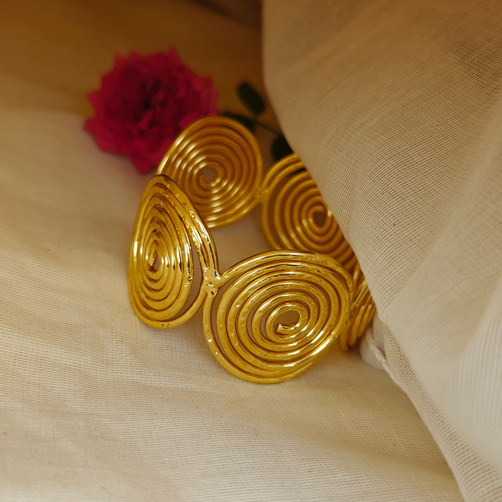 Celestial Spiral Statement Cuff