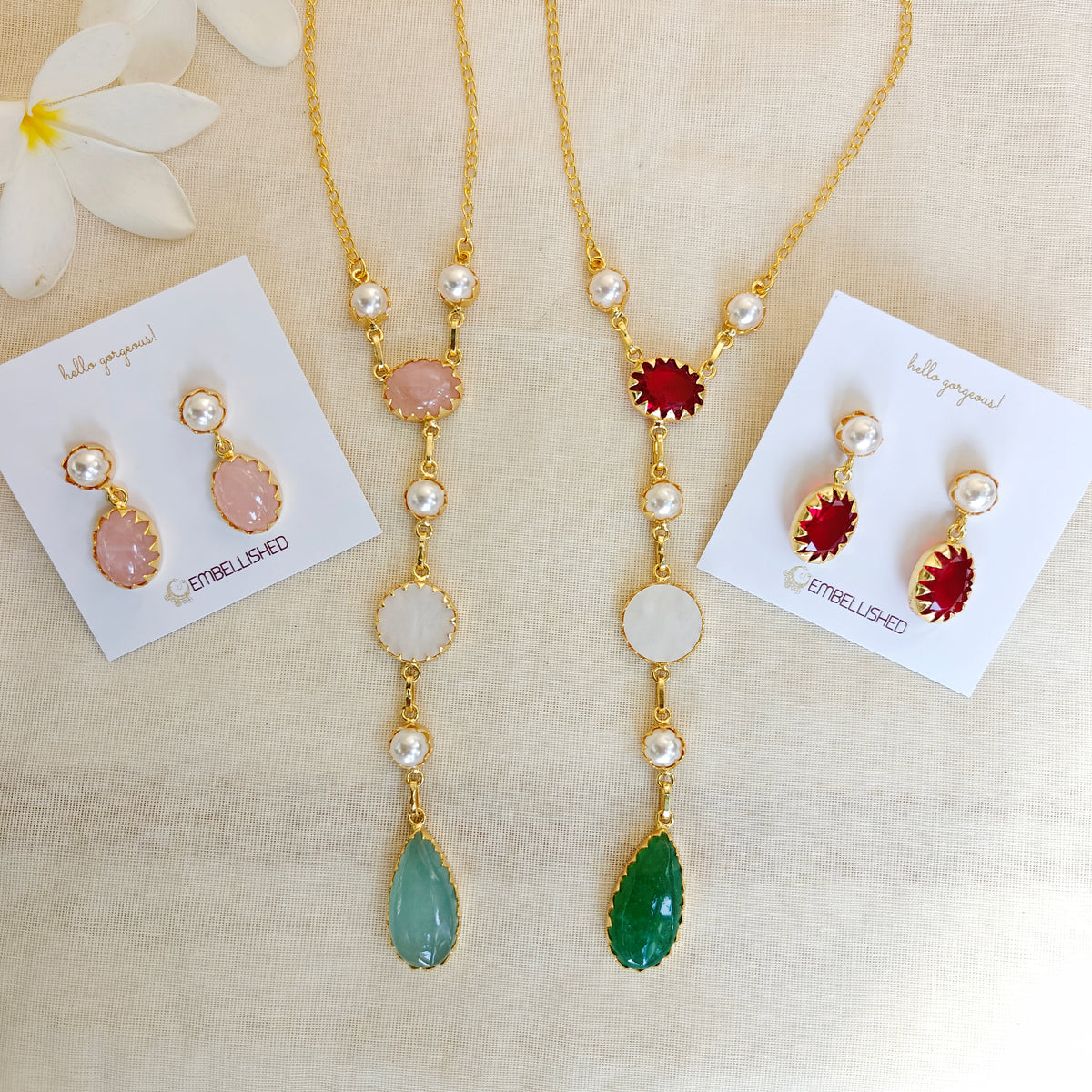 Soiree Y-drop Necklace set